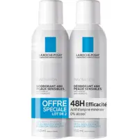 Déodorant 48H Peaux Sensibles La Roche Posay 2x150ml