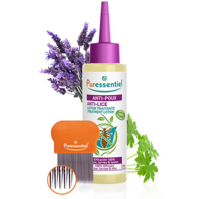 Lotion Traitante Anti-Poux + Peigne Puressentiel 200ml