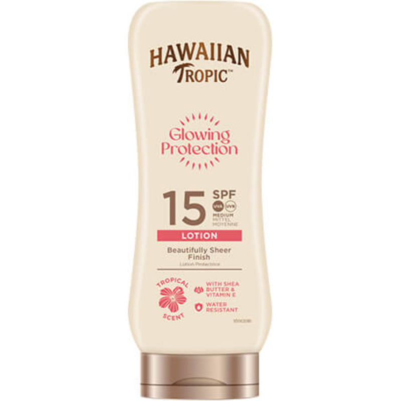 Lotion Solaire Glowing Protection SPF15 Hawaiian Tropic 180ml