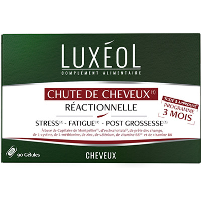 Luxéol Capsules Chute de Cheveux Réactionnelle 3 mois