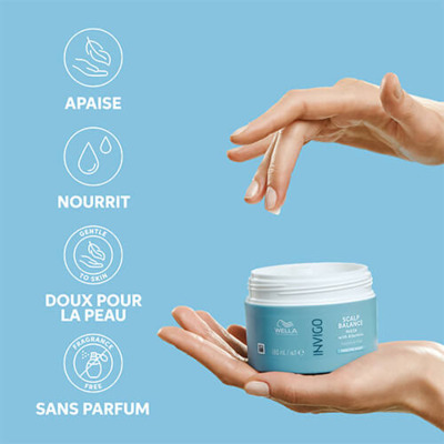 Masque Apaisant Cuir Chevelu Invigo Scalp Balance Wella 150ml