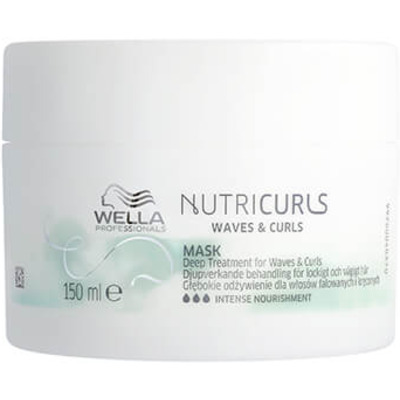 Masque Anti-frisottis Cheveux Bouclés Ondulés Nutricurls Wella 150ml
