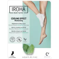 Masque Chaussettes Pieds Hydratant Menthe Beurre Karité Iroha Nature
