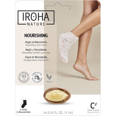 Masque Chaussettes Pieds Nourrissant Argan Macadamia Iroha Nature