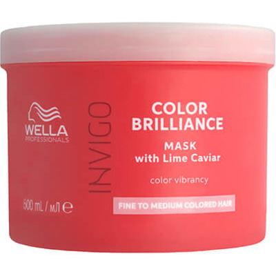 Masque Cheveux Fins à Moyens Invigo Color Brilliance Wella 500ml