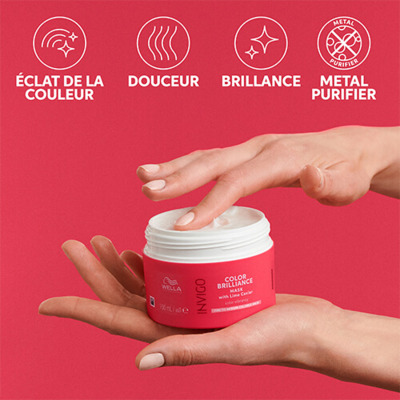 Masque Cheveux Fins à Moyens Invigo Color Brilliance Wella 500ml