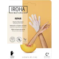 Masque Gants Mains Réparateur Pêche Beurre de Karité Iroha Nature