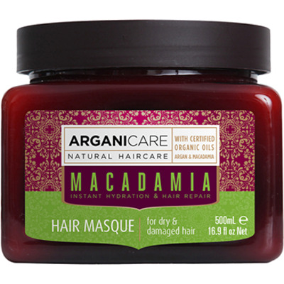 Masque Hydratant Réparateur Cheveux Secs & Abîmés Macadamia Arganicare