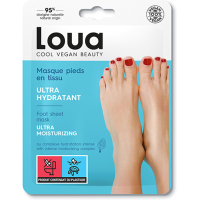Masque en Tissu Pieds Ultra-Hydratant Loua