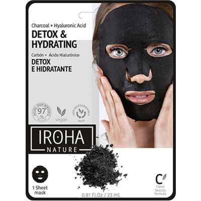 Masque Visage Detox Hydratant Charbon Iroha Nature