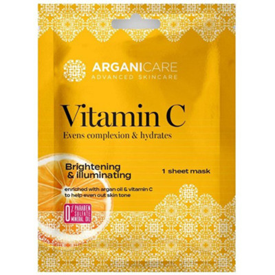 Masque en Tissu Illuminateur Vitamine C Arganicare
