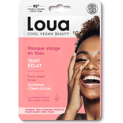 Masque en Tissu Visage Teint Eclat Loua