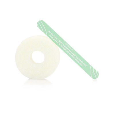 Éponge infusée et lime à ongles de pédicure Peppermint Spongellé