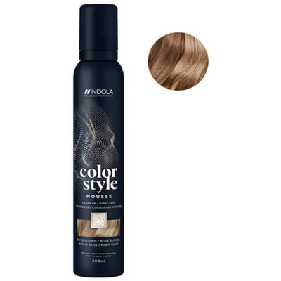 Mousse Colorante Blond Beige Color Style Mousse Indola