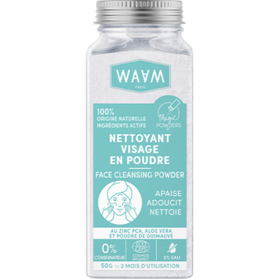 Nettoyant Visage en Poudre Bio WAAM