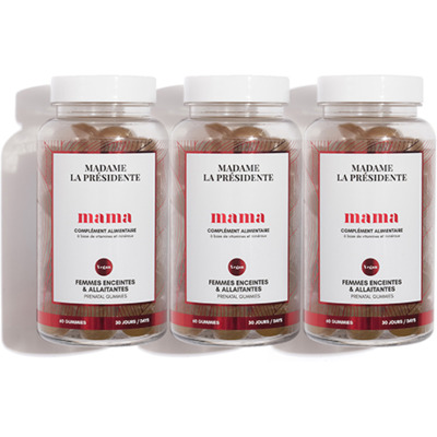 Pack Trio Compléments Alimentaires Gummies Mama Madame La Présidente