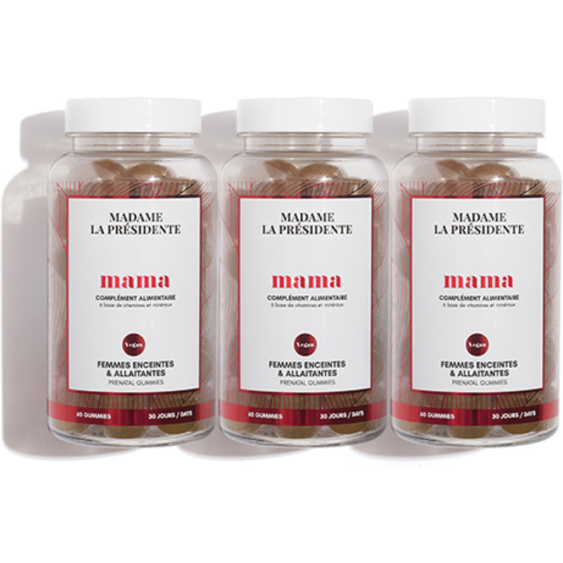 Pack Trio Compléments Alimentaires Gummies Mama Madame La Présidente