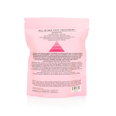 Éponge infusée et lime à ongles de pédicure BubbleGum Spongellé