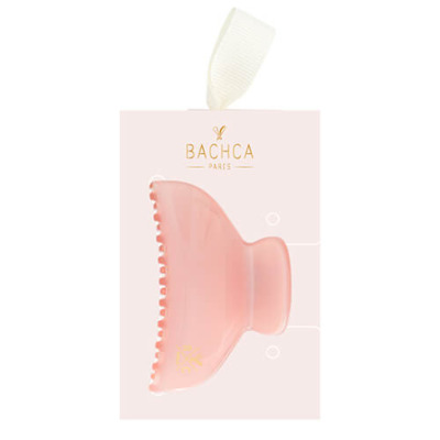 Pince Croco Opaline Rose Dragée Petit Modèle Bachca