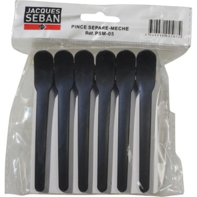 6 pinces sépare mèches 10 cm