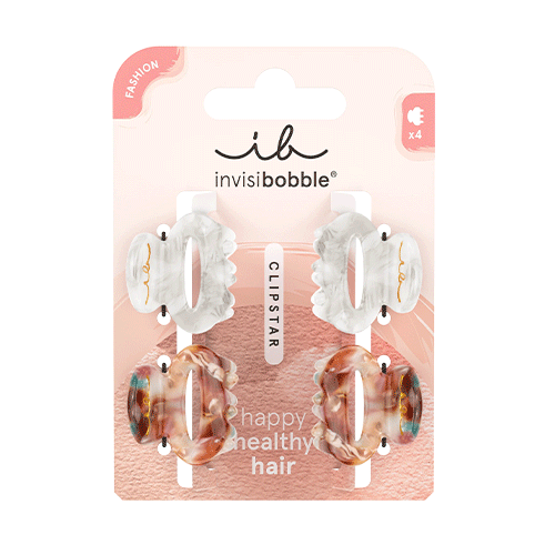 Coffret Invisibobble Pearlfect - 3 élastiques + 3 Pinces à Cheveux Avec Perles - Rose - Neuf Avec étiquettes