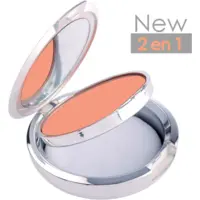 Poudre Compacte Beige Doré 2 en 1