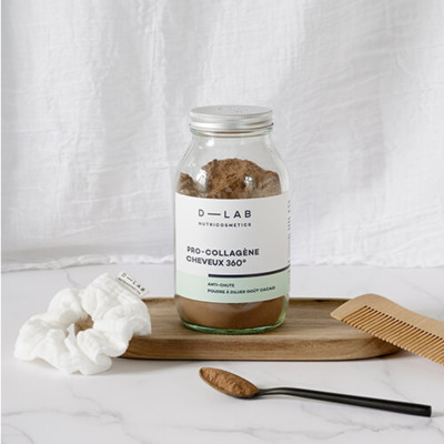 Poudre Pro-Collagène Cheveux Cacao D-Lab 1 mois