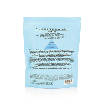 Éponge infusée et lime à ongles de pédicure Cotton Candy Spongellé