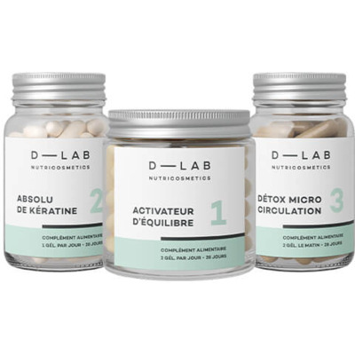 Compléments Alimentaires Programme Masse Capillaire D-Lab Nutricosmetics 1 mois