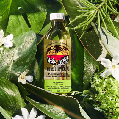 Monoï AO Tiaré avec la fleur