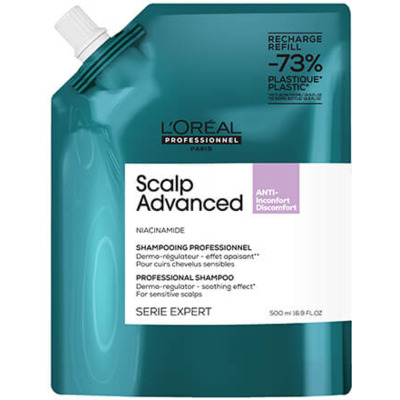 Recharge Shampoing Dermo-régulateur Apaisant Scalp Advanced L'Oréal Pro 500ml