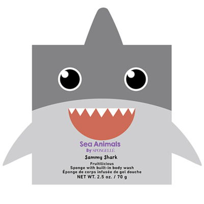 Éponge Enfant infusée Sammy Shark Spongellé