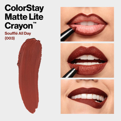 Rouge à Lèvres Colorstay Matte Lite Crayon N°003 Souffle All Day Revlon
