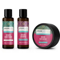 Pack Travel Répateur et Entretien du lissage Arganicare