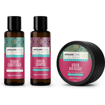 Pack Travel Répateur et Entretien du lissage Arganicare