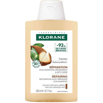 Cica-Shampoing régénérant et anti-casse Klorane 200ml