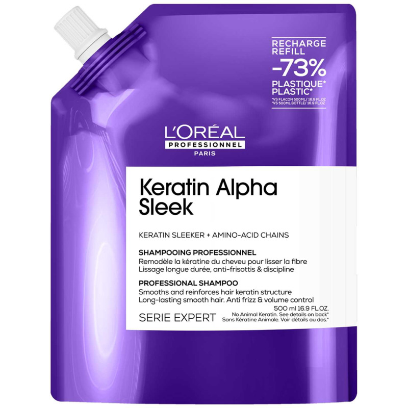 Recharge Shampoing Keratin Alpha Sleek L'Oréal Pro 500ml