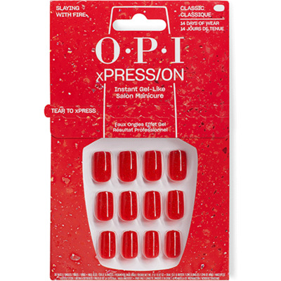 Faux Ongles xPress/On Slaying with Fire OPI