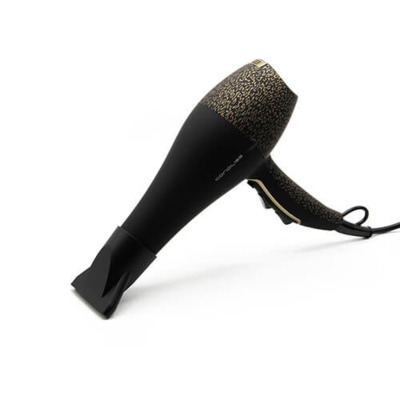 Sèche-cheveux Flow Black Gold Leopard Soft Touch Corioliss
