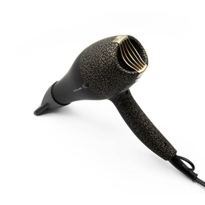 Sèche-cheveux Flow Black Gold Leopard Soft Touch Corioliss