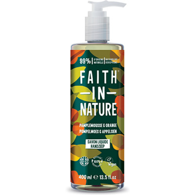 Savon Liquide Mains Pamplemousse & Orange Faith in Nature 400ml