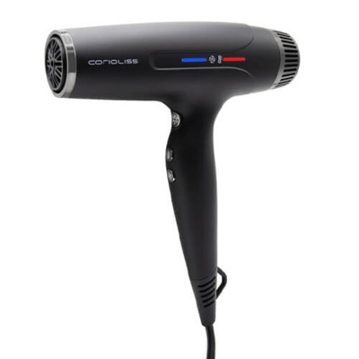 Sèche-cheveux Typhoon 2400W Black Chrome Corioliss