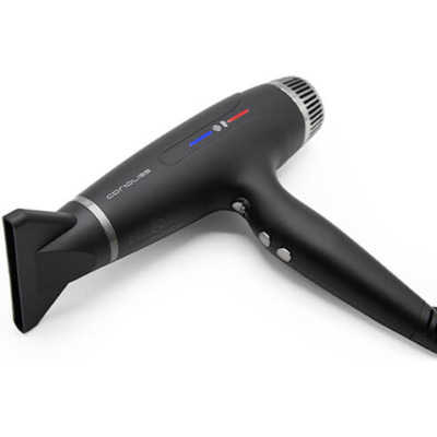 Sèche-cheveux Typhoon 2400W Black Chrome Corioliss
