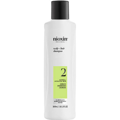 Shampoing System 2 Chute Avancée Cheveux Naturels Nioxin 300ml