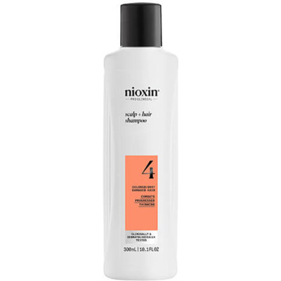 Shampoing System 4 Chute Avancée Cheveux Abîmés/Colorés Nioxin 300ml