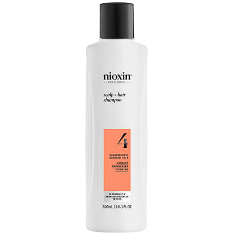 Shampoing System 4 Chute Avancée Cheveux Abîmés/Colorés Nioxin 300ml