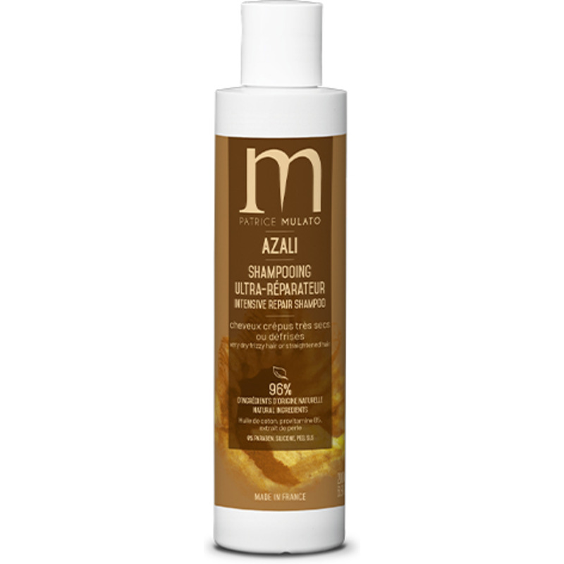 Shampooing Ultra Réparateur Cheveux Défrisés Azali Mulato 200ml