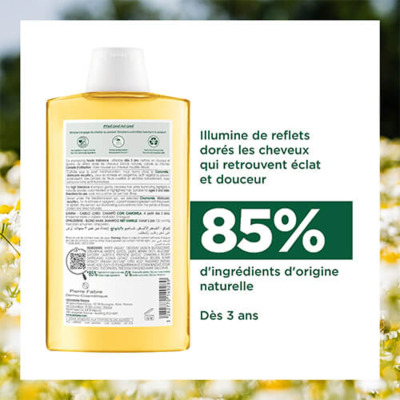 Shampooing Illuminateur Camomille Bio Klorane 200ml