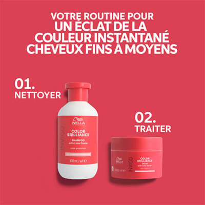 Shampooing Cheveux Fins à Moyens Invigo Color Brilliance Wella 1L