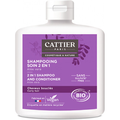 Shampooing Soin 2 en 1 Boucles Bio Cattier 250ml